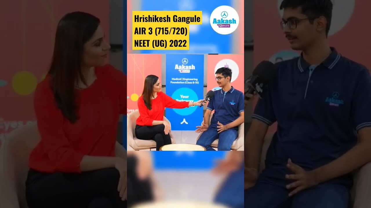 NEET UG 2022 Topper - Hrishikesh Gangule AIR - 3 | 