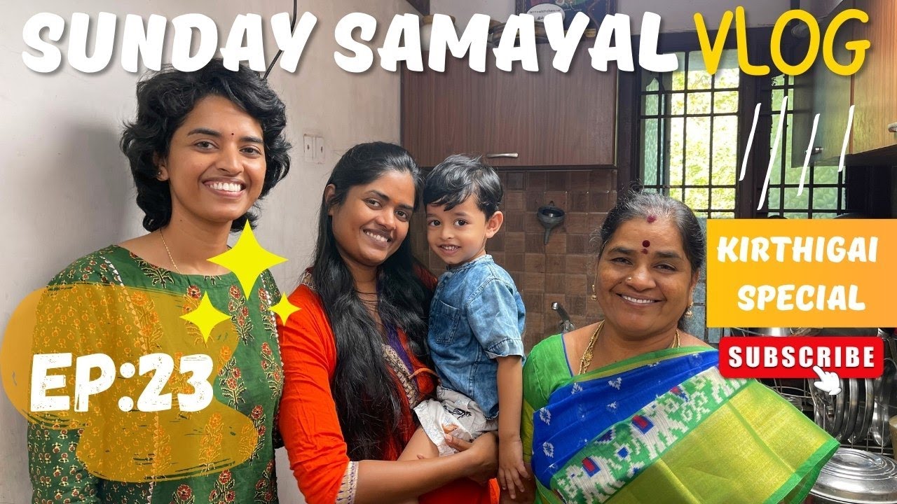 Sunday Samayal Ready ah Vlog🍲 | Kirthigai Special, Veg Recipes, Booboo Atrocity.…etc 😍✨