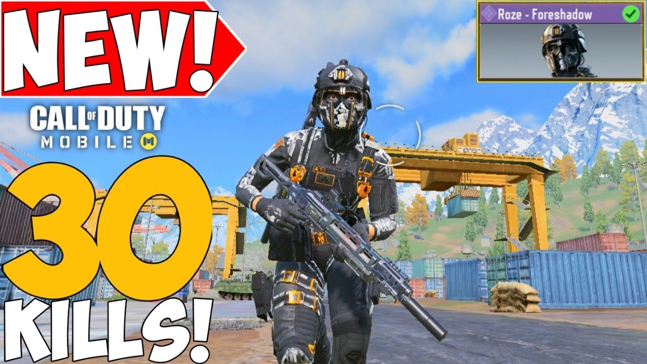 *NEW* EPIC ROZE - FORESHADOW GAMEPLAY! | HUNTER/TRACKER EX-RANGER | COD MOBILE! SOLO VS SQUAD!