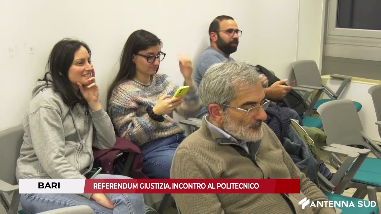 29 GENNAIO 2026 - BARI: REFERENDUM GIUSTIZIA, INCONTRO AL POLITECNICO
