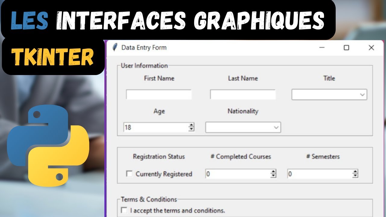 créer une interface graphique avec python