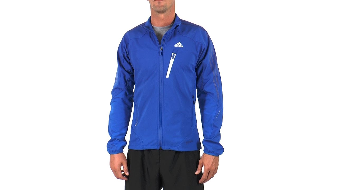 Adidas Men's Terrex Hybrid Windstopper Softshell Running Jacket | SwimOutlet.com