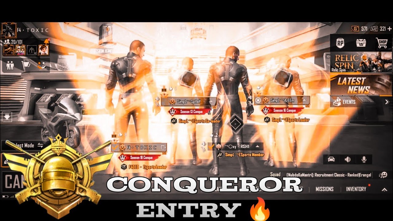 Victor's Attitude Conqueror Entry status #S19ConquerorEntry | #BGMI Conqueror Entry 🔥| @F4DEDTOXIC ⚡
