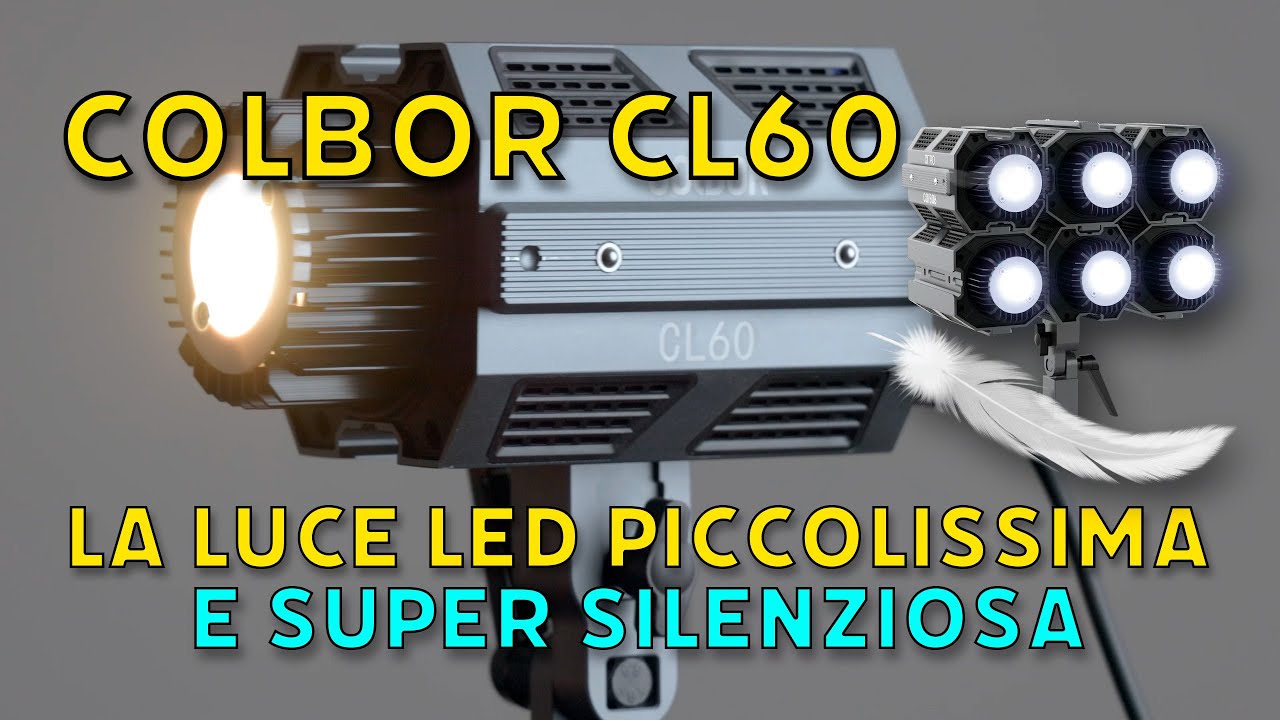 COLBOR CL 60 - La luce led bicolore più PICCOLA e SILENZIOSA mai provata !!!