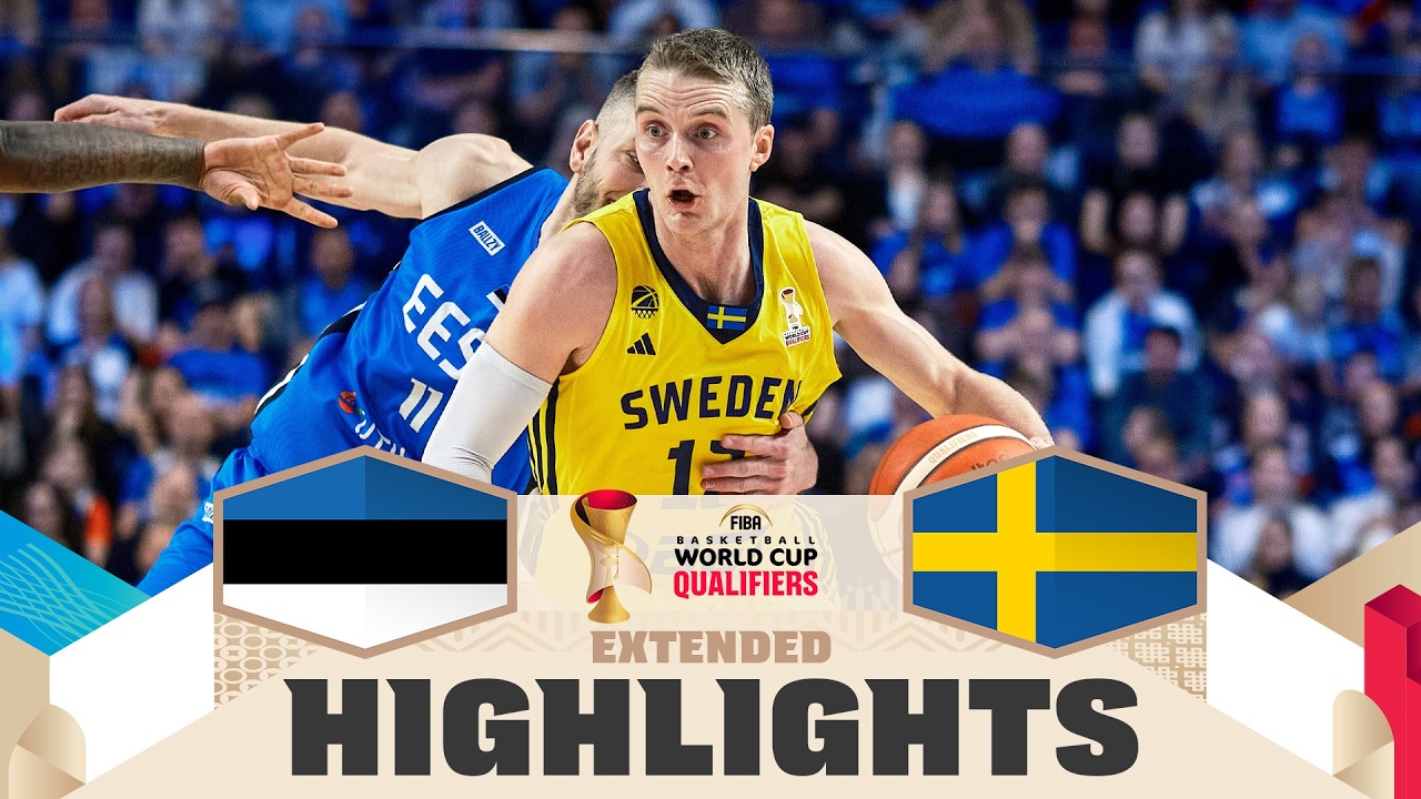 Estonia 🇪🇪 v Sweden 🇸🇪 | Extended Highlights | FIBA Basketball World Cup 2027 European Qualifiers