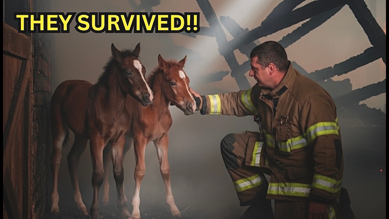 Every Horse Died in the Fire Except Two — The Fireman’s Gift Saved More Than Animals