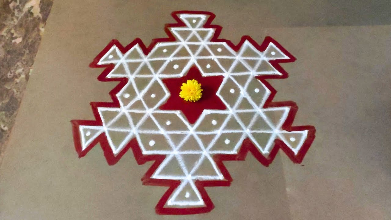 Akshaya Tritiya STAR kolam | Chithirai Matham Padikolam | Easy Padikolam