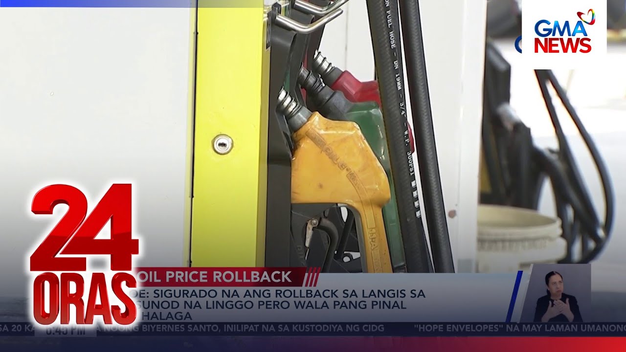 DOE confirms oil price rollback next week | 24 Oras