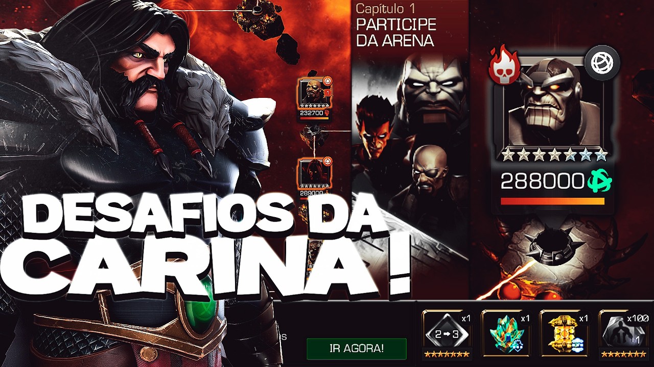 🔴 DESAFIO DA CARINA, VOL 4 - CAOS DO TITÃ LOUCÃO I Marvel Contest of Champions