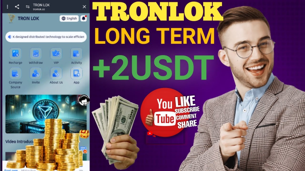 Best TRX Mining Website 2024 | New Trx Earning App | New TRON Mining Site TRONLOK