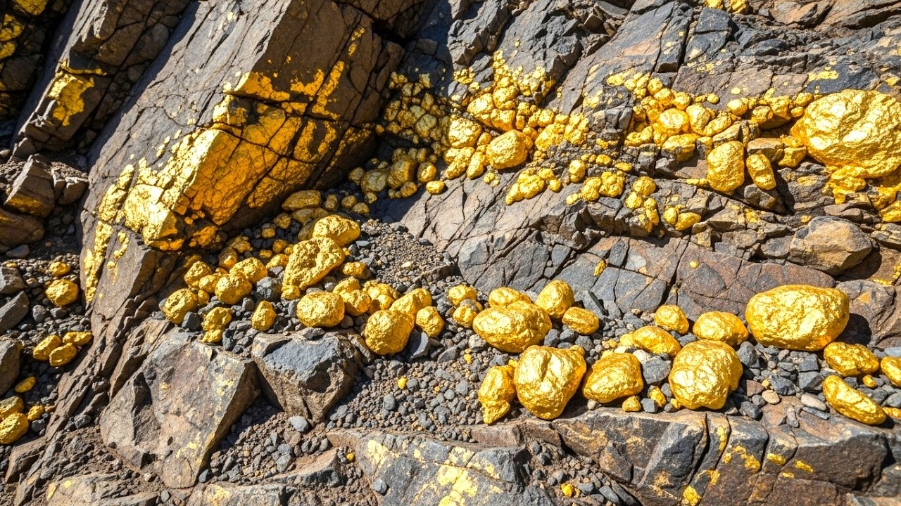 A Million Dollar Uncovering Hidden Gold: Raw Nuggets Found Inside Natural Rock!