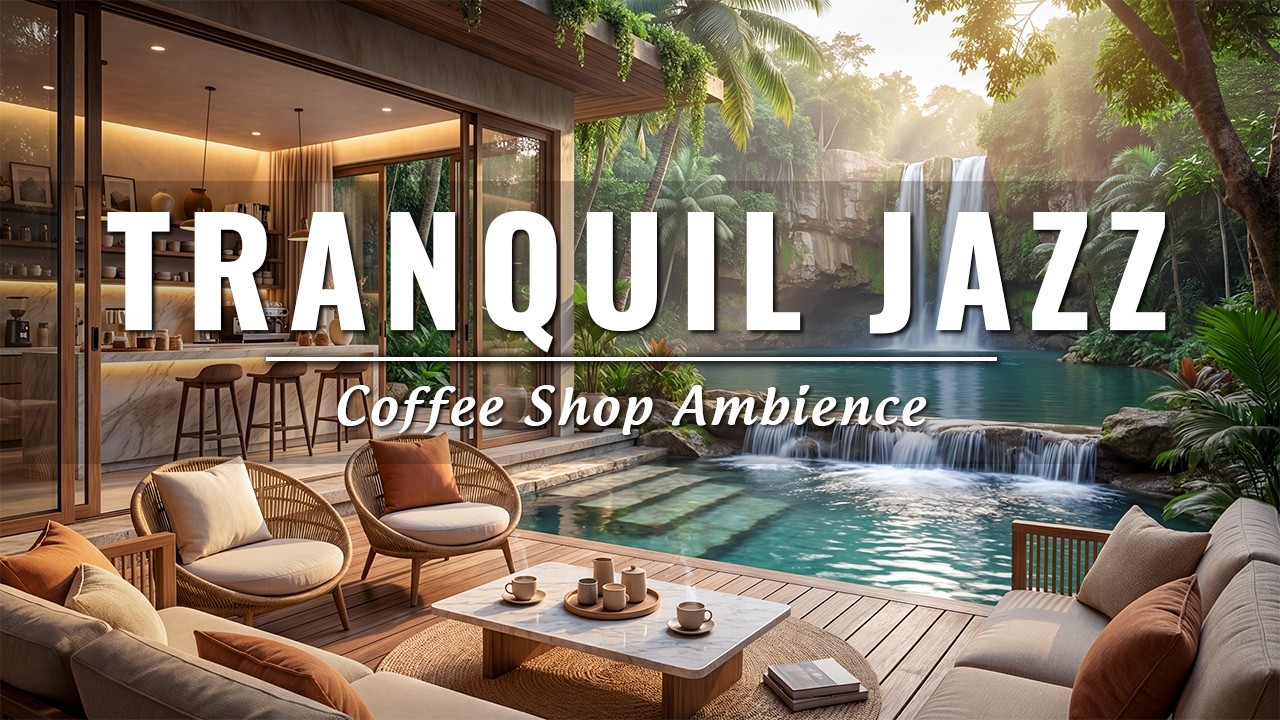 Spring Coffee Shop Ambience 🍃 Tranquil Jazz For Deep Focus, Work & Study