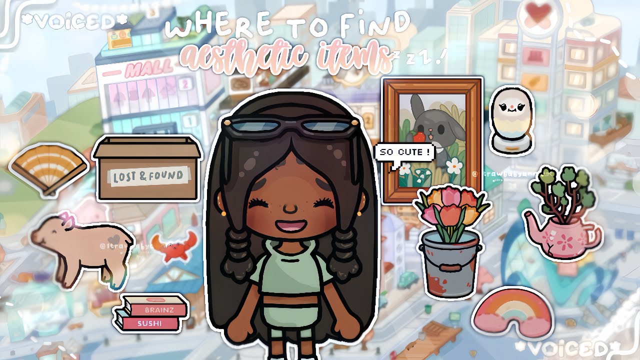 Where to find Rare *AESTHETIC ITEMS* ꩜🐰🍡 | Toca Life World 🌎| *VOICED*🔊|It’s me Annie ⋆౨ৎ˚⟡˖ ࣪