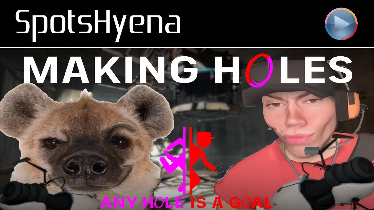 making holes.