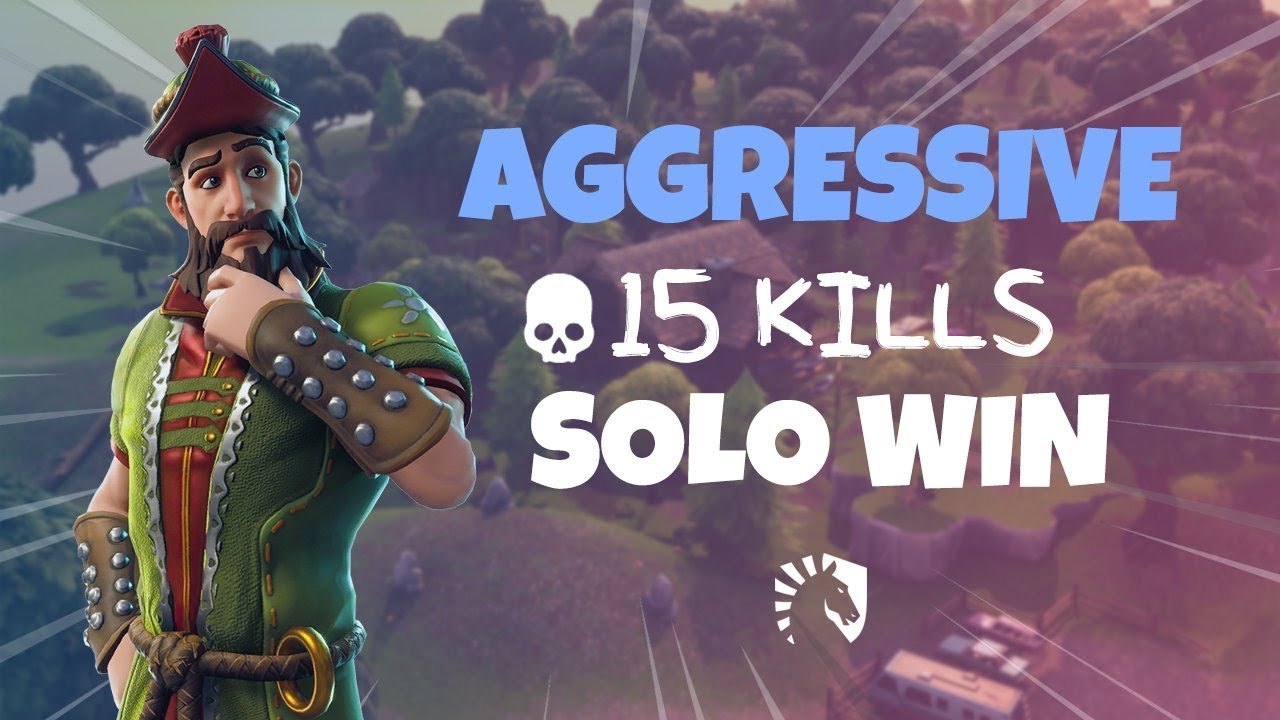 AGGRESSIVE 15K SOLO WIN! (Fortnite Battle Royale)