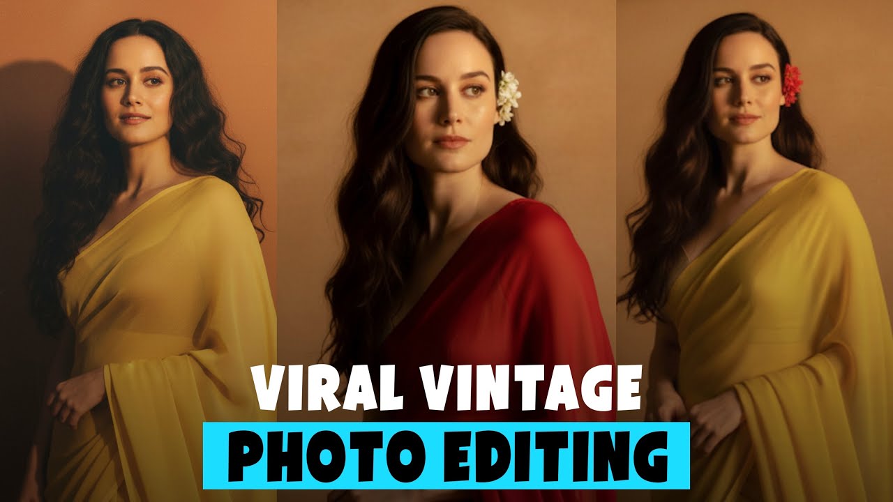 Instagram Viral Ai Retro Style Vintage Photo Editing Prompt | Google Gemini Viral Photo Editing 🔥