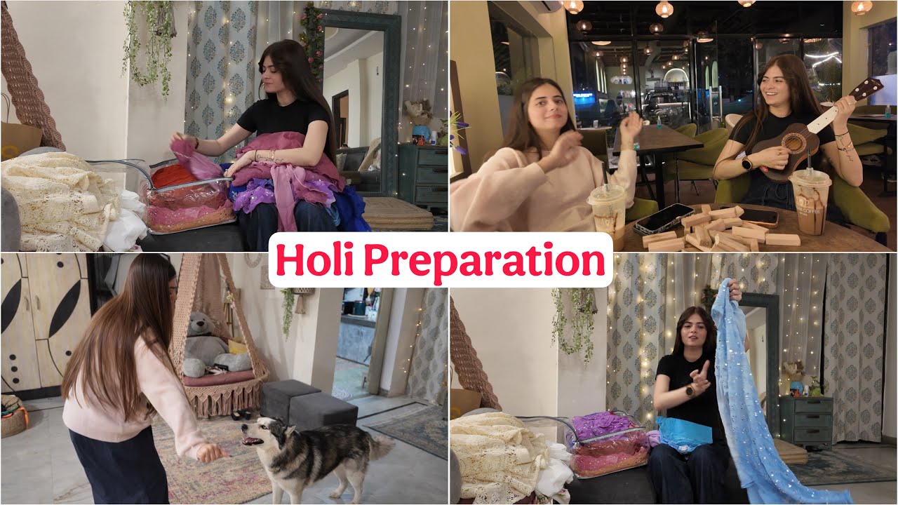 HOLI PREPARATION 🌸