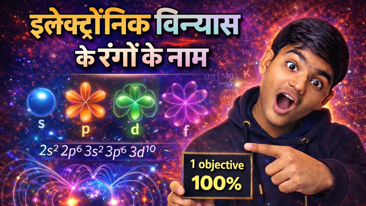 इलेक्ट्रॉनिक विन्यास के रंगों के नाम✅ इस बार पक्का आएगा एक ऑब्जेक्टिव क्लियर है😮🔔📢