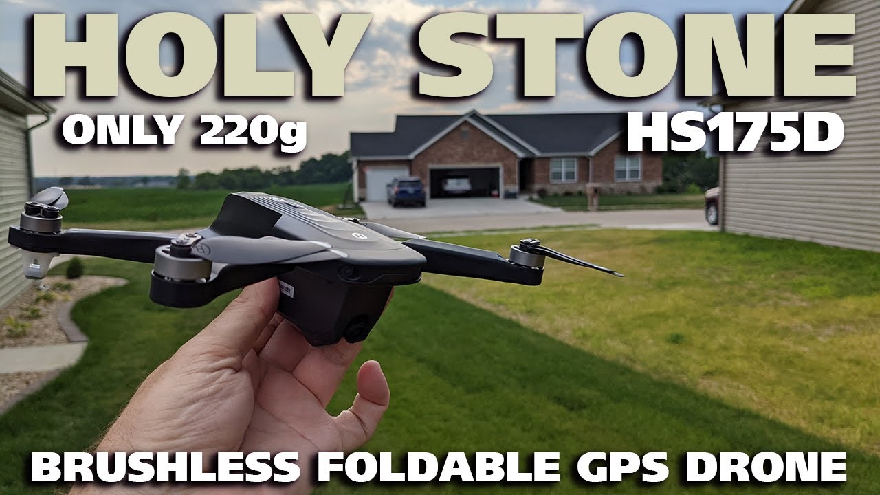 Обзор складного бесколлекторного GPS-дрона Holy Stone HS175D 220G
