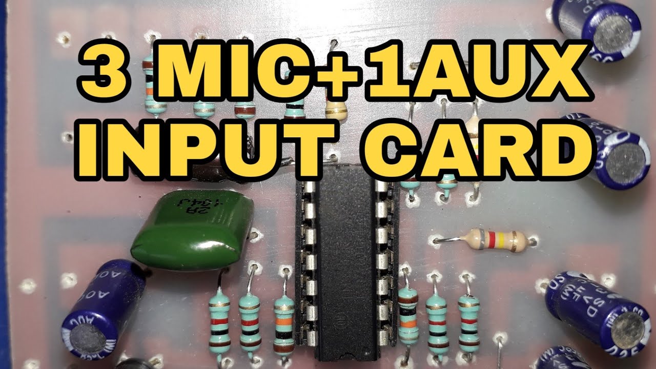 3 MIC + 1AUX Input card
