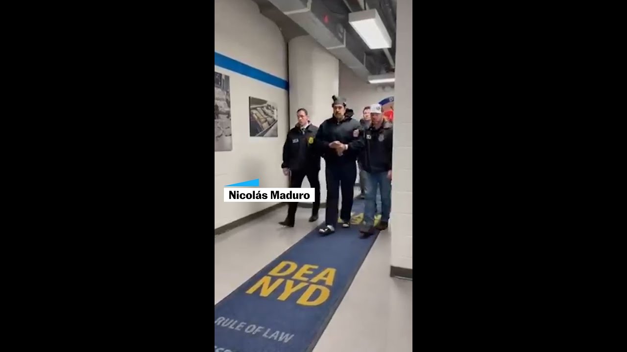 Maduro llega a Nueva York tras ser detenido: 