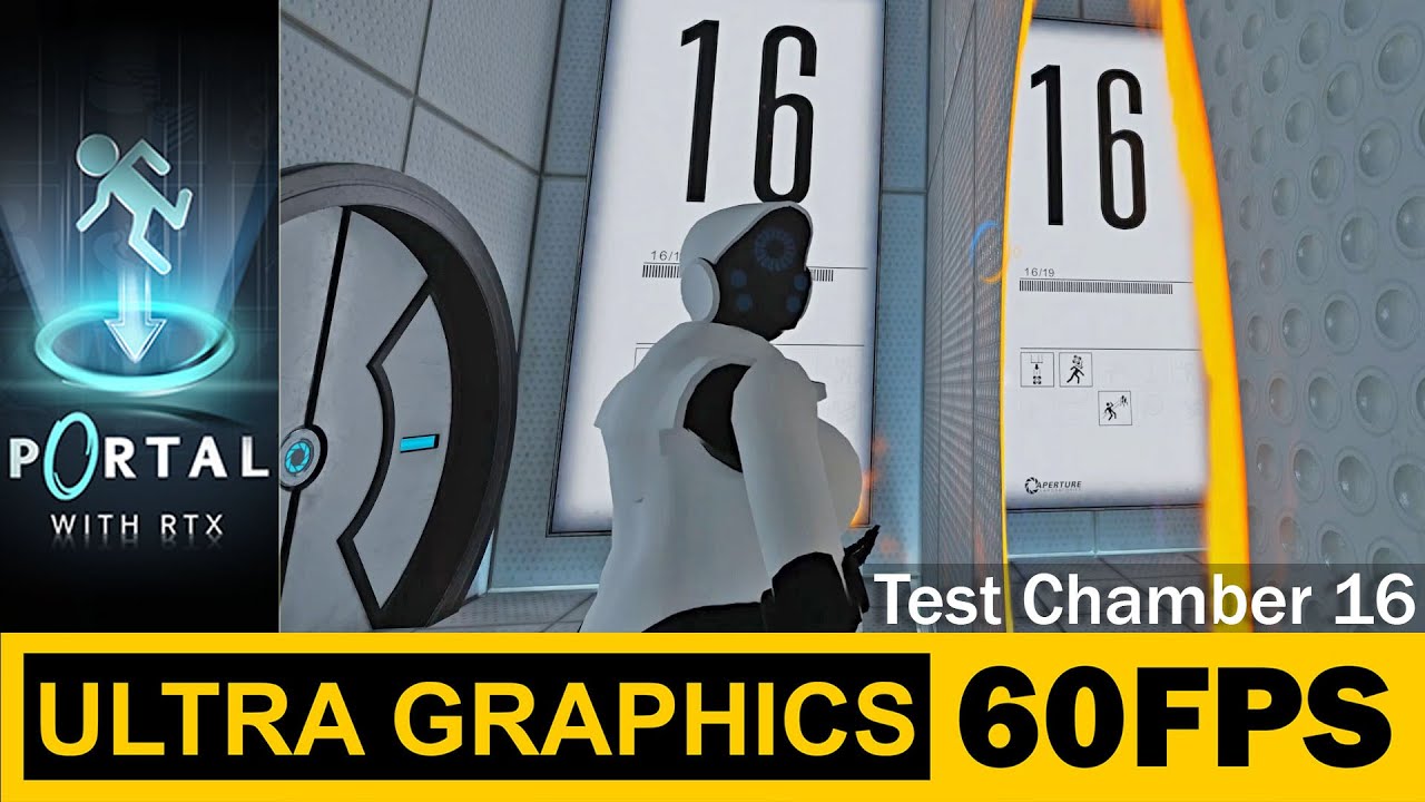 Test Chamber 16, Haydee in Portal with RTX, Walkthrough, Gameplay, No Commentary, Third Person