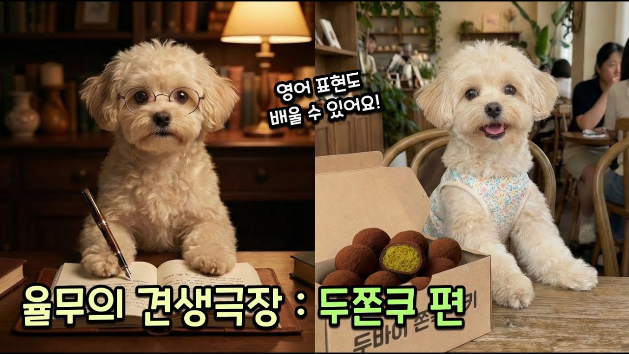 강아지 율무의 견생극장 - 두쫀쿠 편 [1~4화 몰아보기]