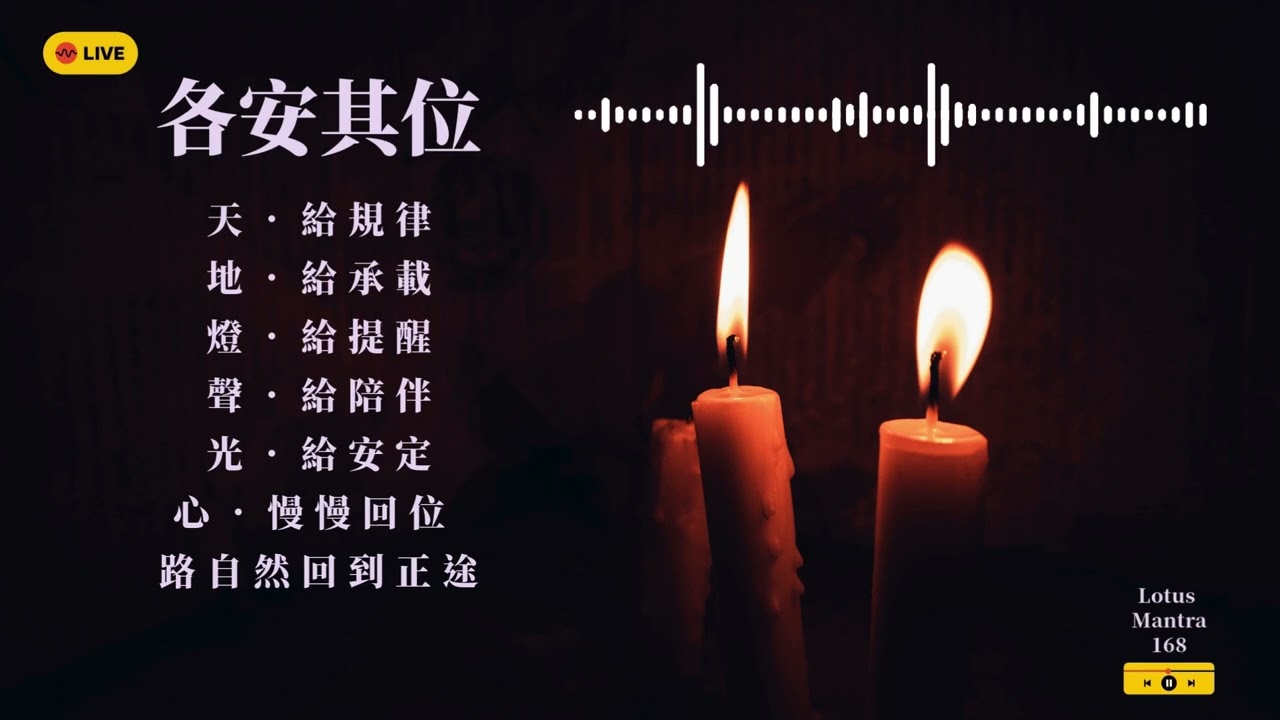 各安其位｜有人替你守著一念，你就不是孤單的｜世界有它的節奏，萬物各安其位｜