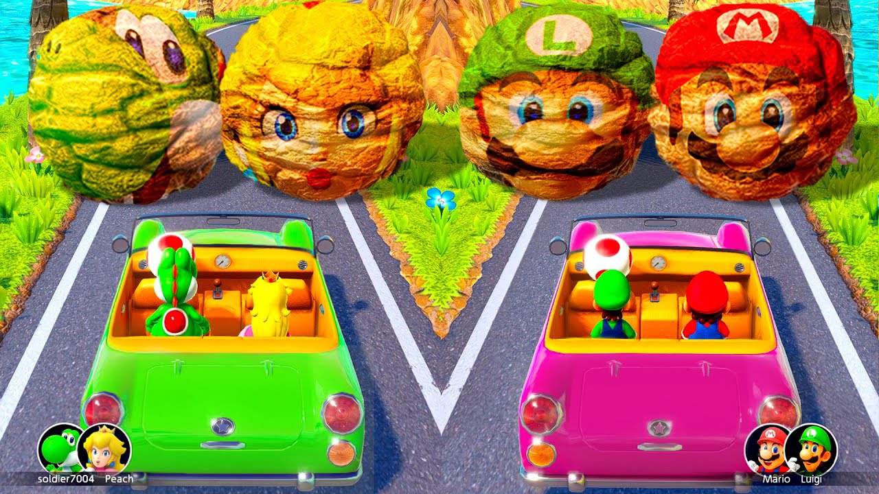 Mario Party Superstars all MiniGames (Max Difficulty) Part 1 - Yoshi vs Mario vs Peach vs Luigi