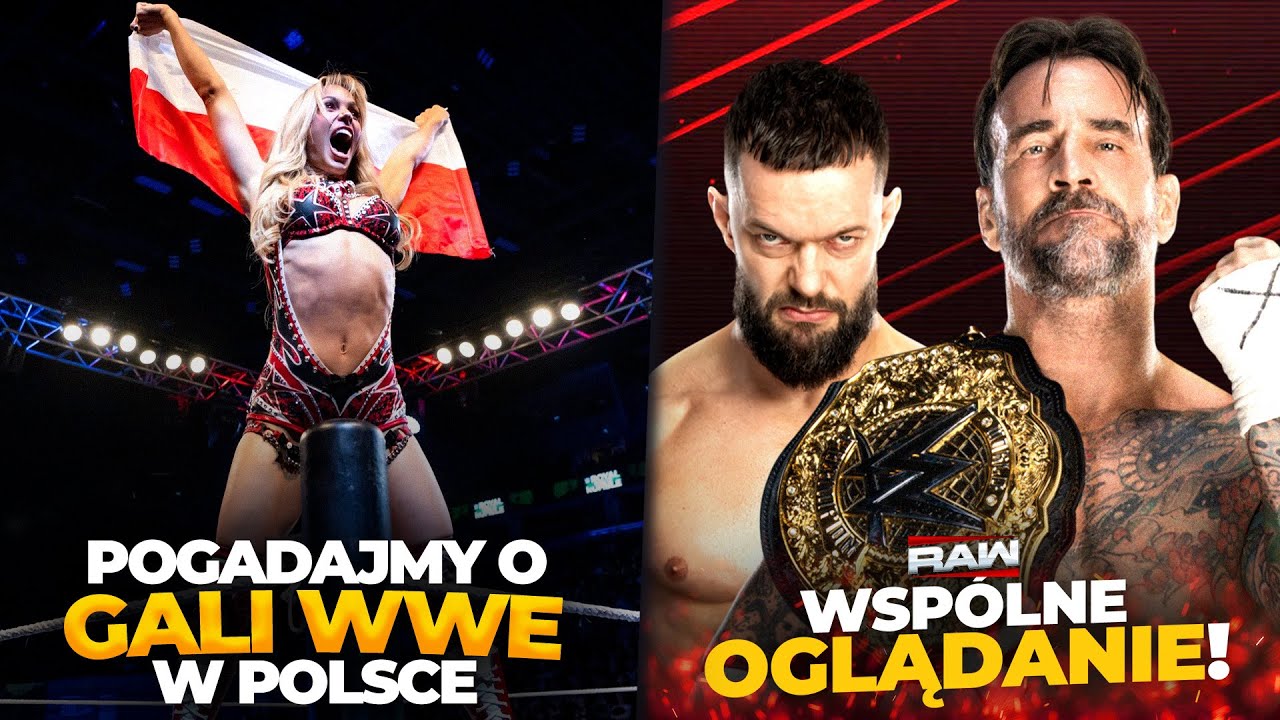 🔴 WSP&Oacute;LNE OGLĄDANIE WWE RAW + Pogadajmy o Gali WWE w POLSCE!