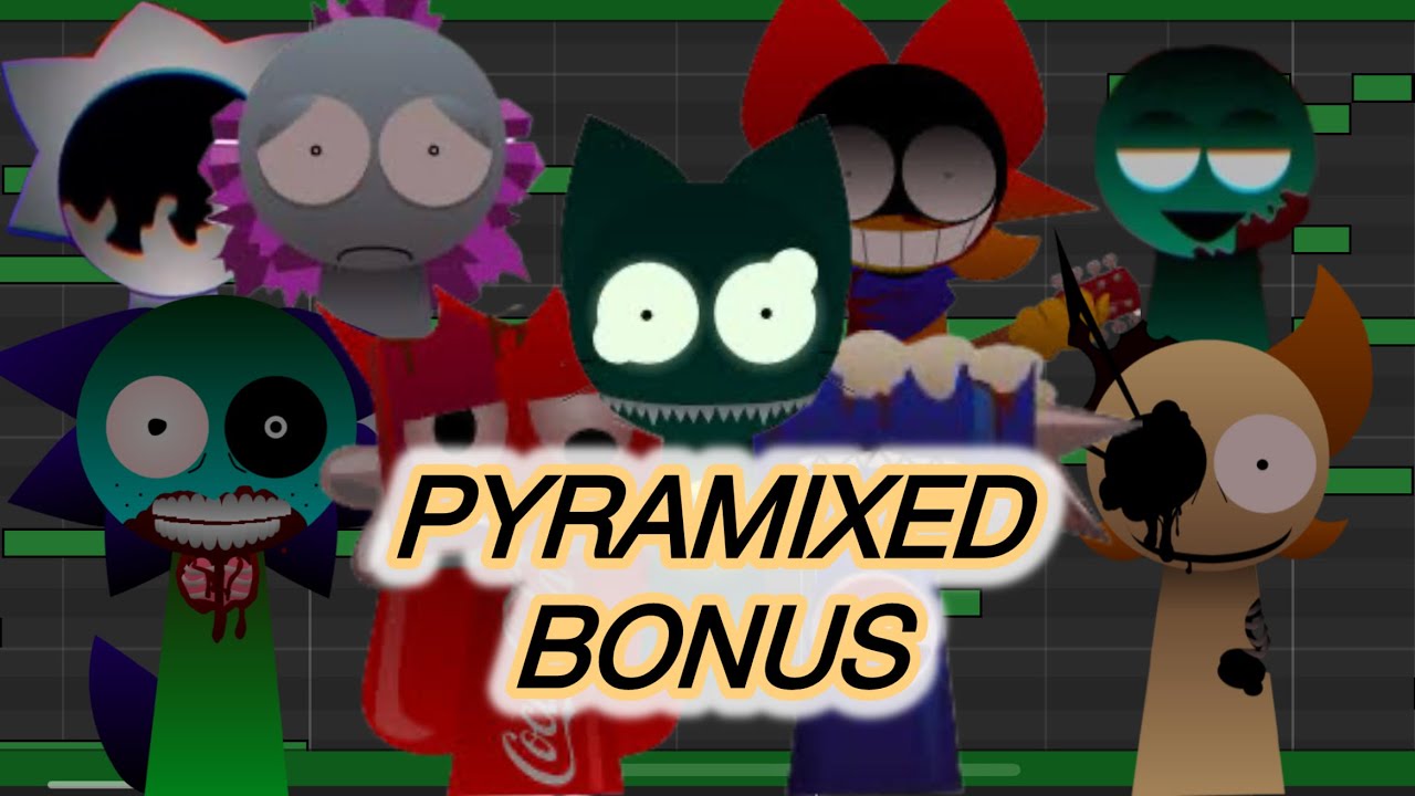 Incredibox Sprunki pyramixed Bonus characters but arranged in GarageBand 🎸 