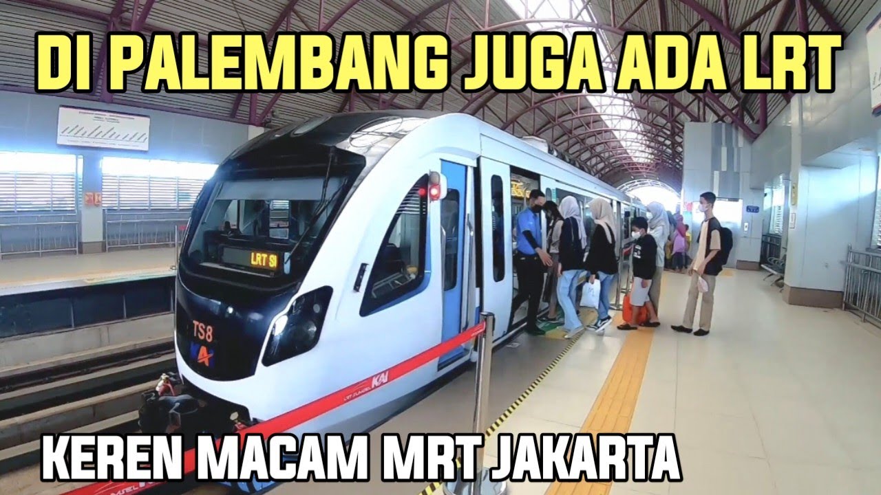 Naik Lrt Palembang Pertama Kali Ternyata Rame juga Penumpangnya