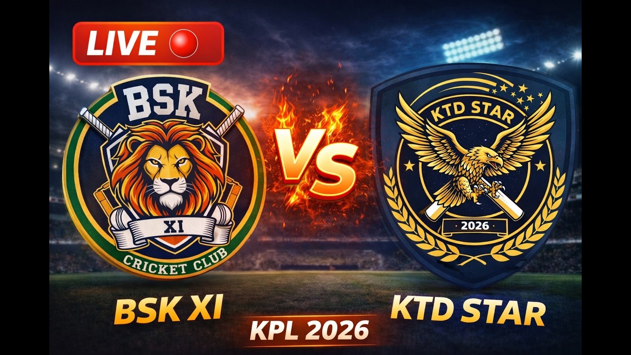 LIVE 🔴 BSK XI vs KTD Star | KPL 2026 Match | Cricket Live Score & Commentary