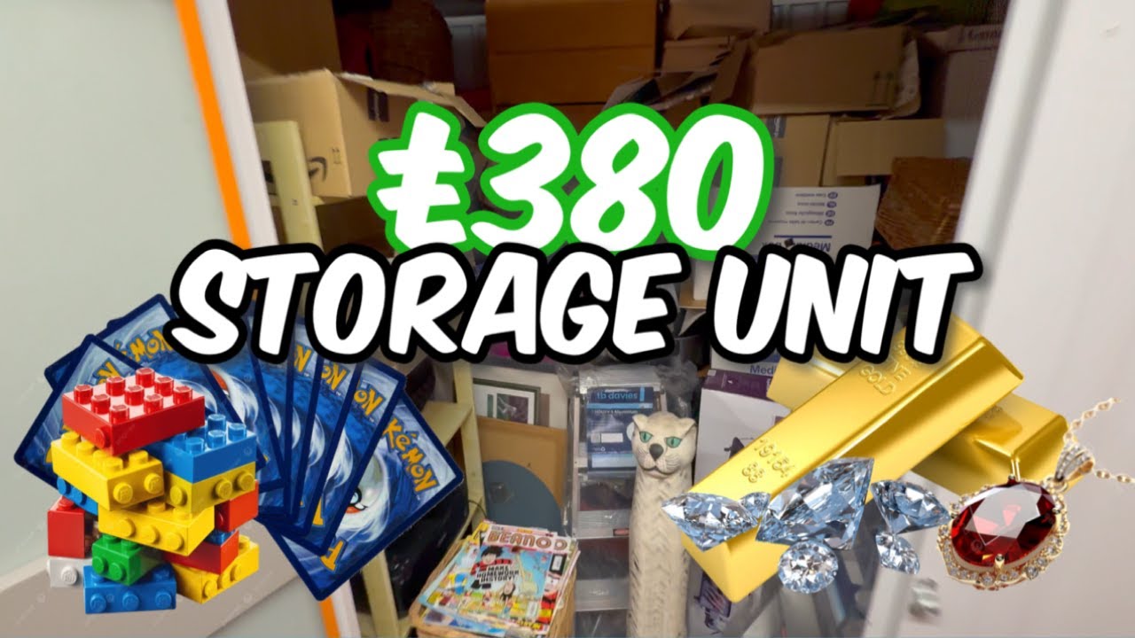 We spent &pound;380 on an ABANDONED storage unit! (Pokemon Cards, Jewellery, Diamonds, Lego & more!)
