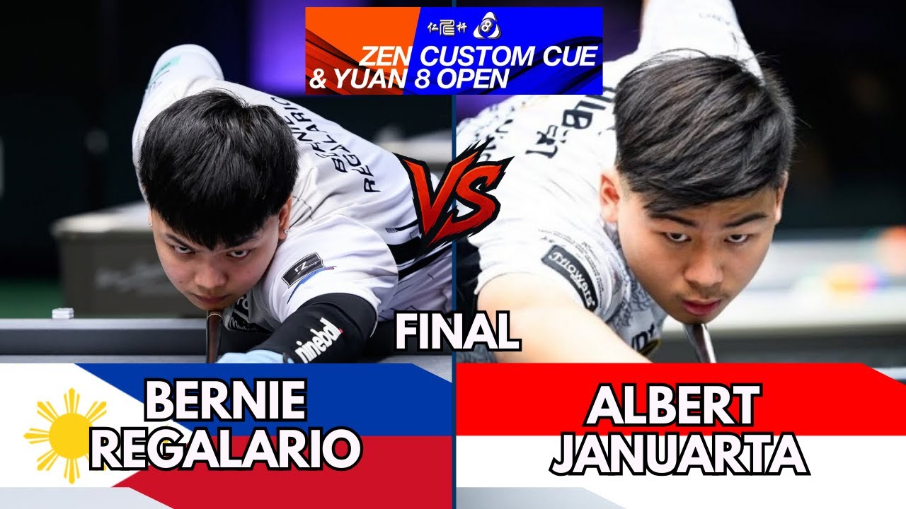 Albert Januarta vs Bernie Regalario | FINAL | 2025 Zen Custom Cue & Yuan 8 Open #highlights #9ball