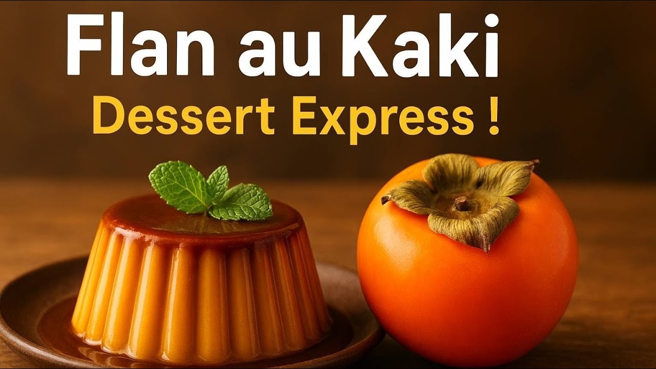 تحلية  سريعة بفاكهة الكاكي