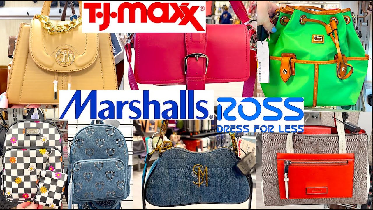 HUGE PURSE SHOPPING AT TJ MAXX & MARSHALLS SHOP WITH ME 2024 | DESIGNER HANDBAGS SHOPPING, NEW FINDS