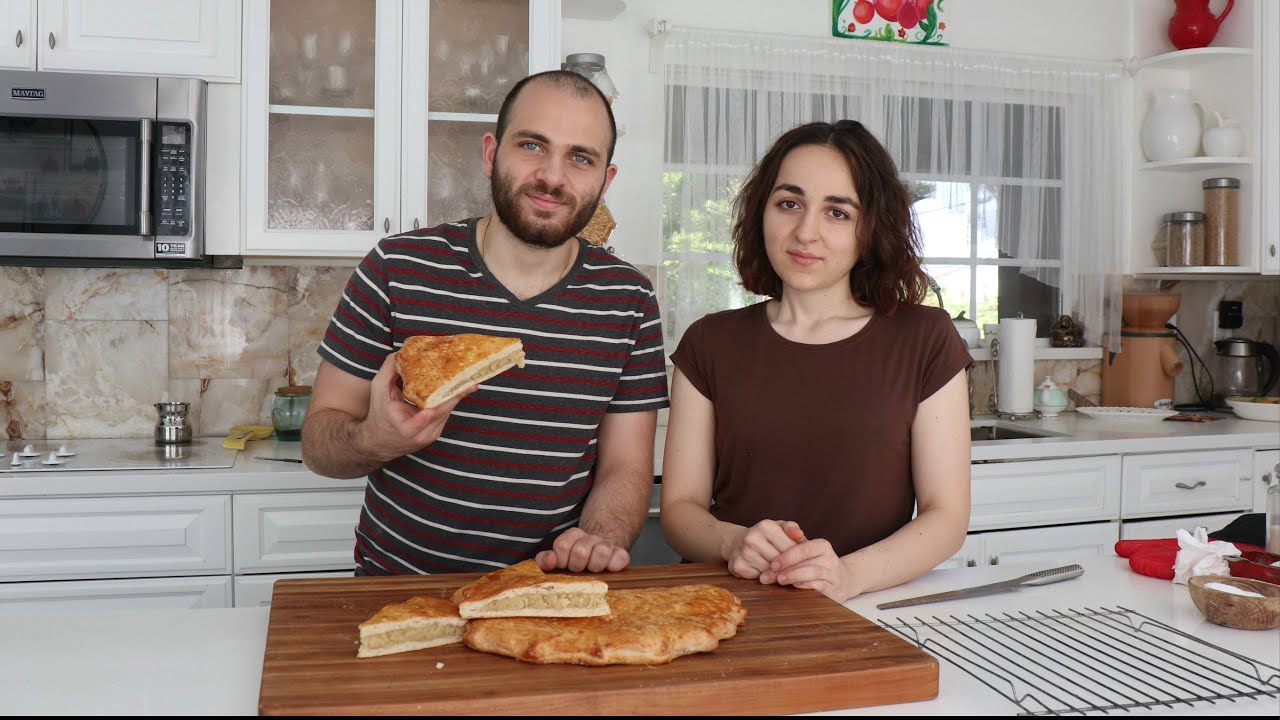 Arnak & Lilyth Make Armenian Gata - Armenian Cuisine - Heghineh Cooking Show