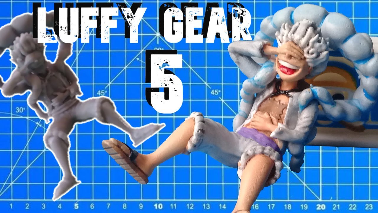 LUFFY GEAR 5 [ONE PIECE] 3D PRINTER - HALOT ONE Y ENDER 3 v2 [PROCESO DE PINTURA]