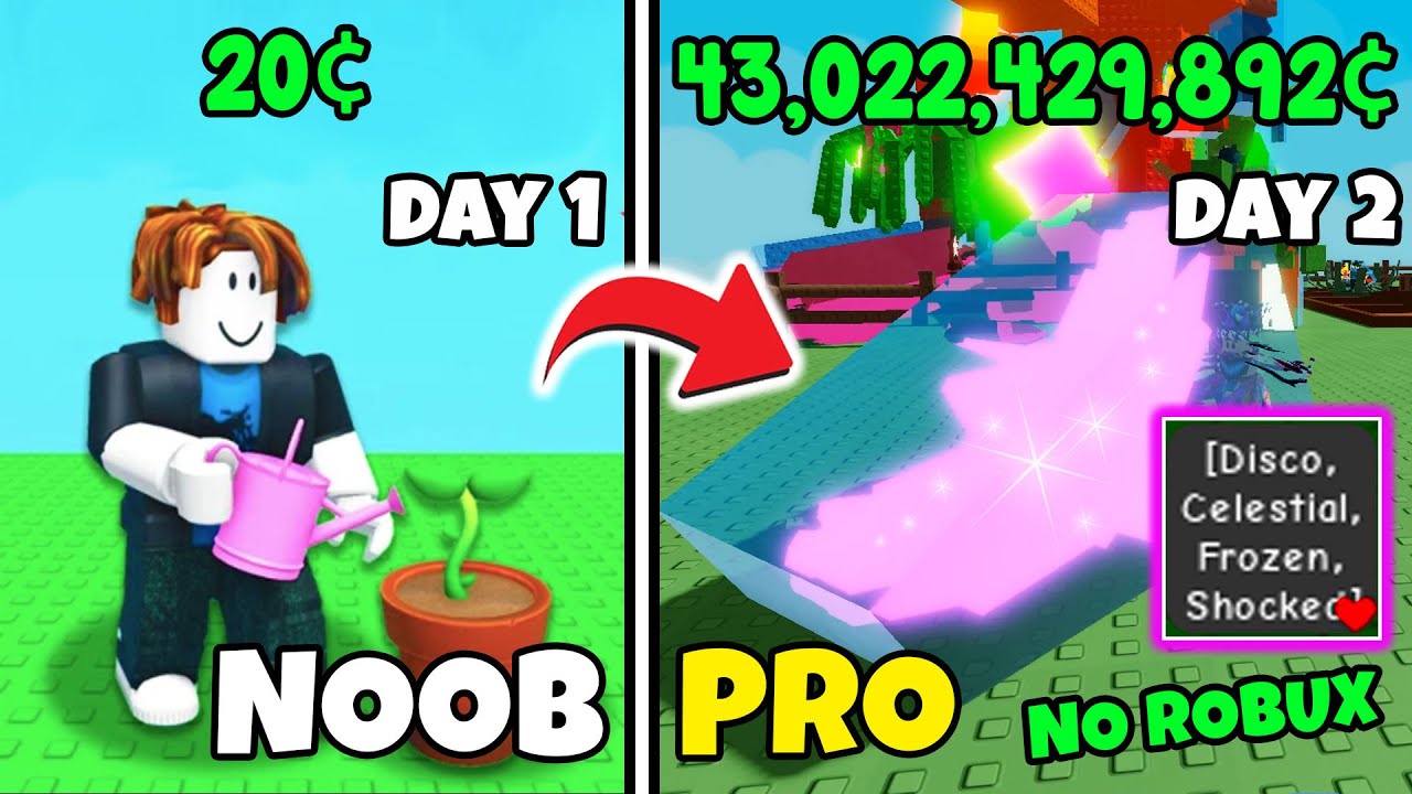 Noob to Pro in Grow a Garden Roblox and this happened...| No Robux