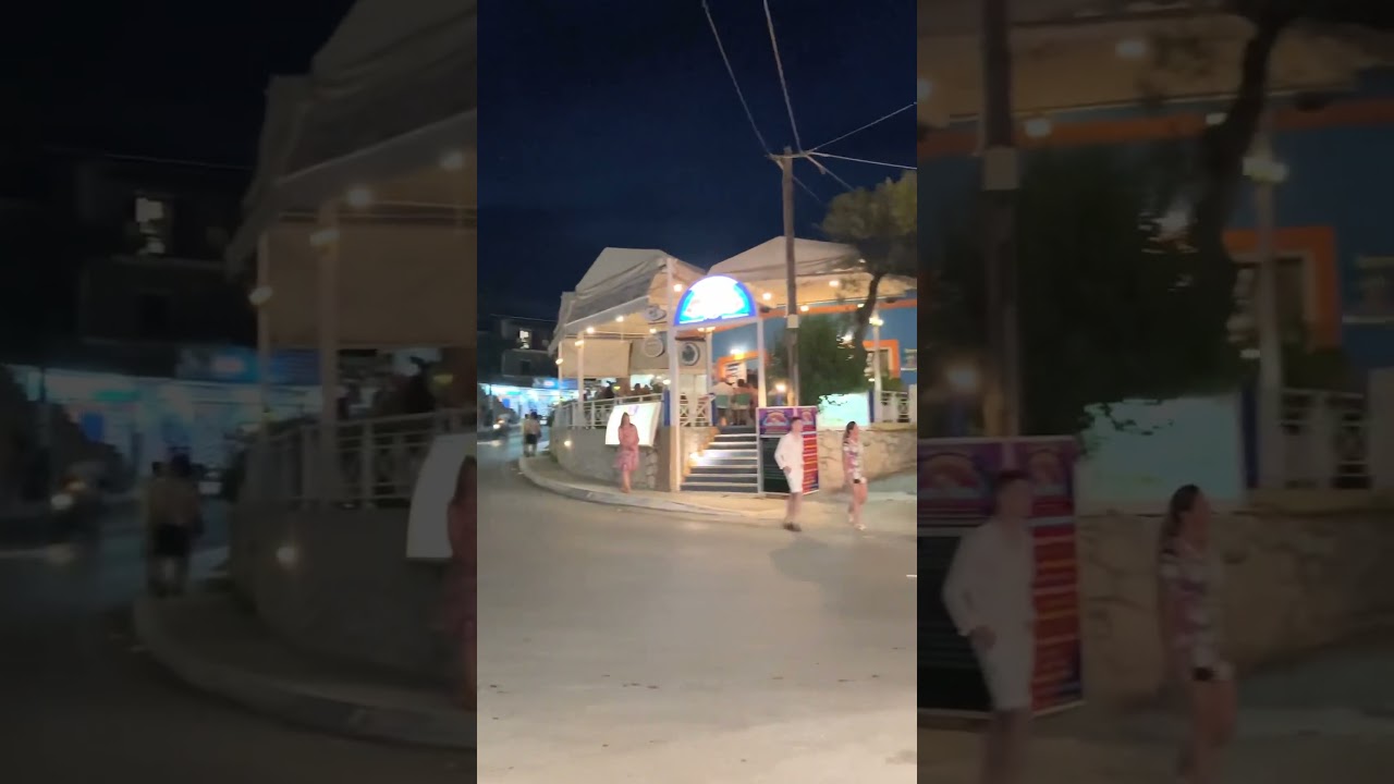 Tsilivi busy night ✨🌃// #tsilivi #night #zakynthos #shorts #zante #greece #summer