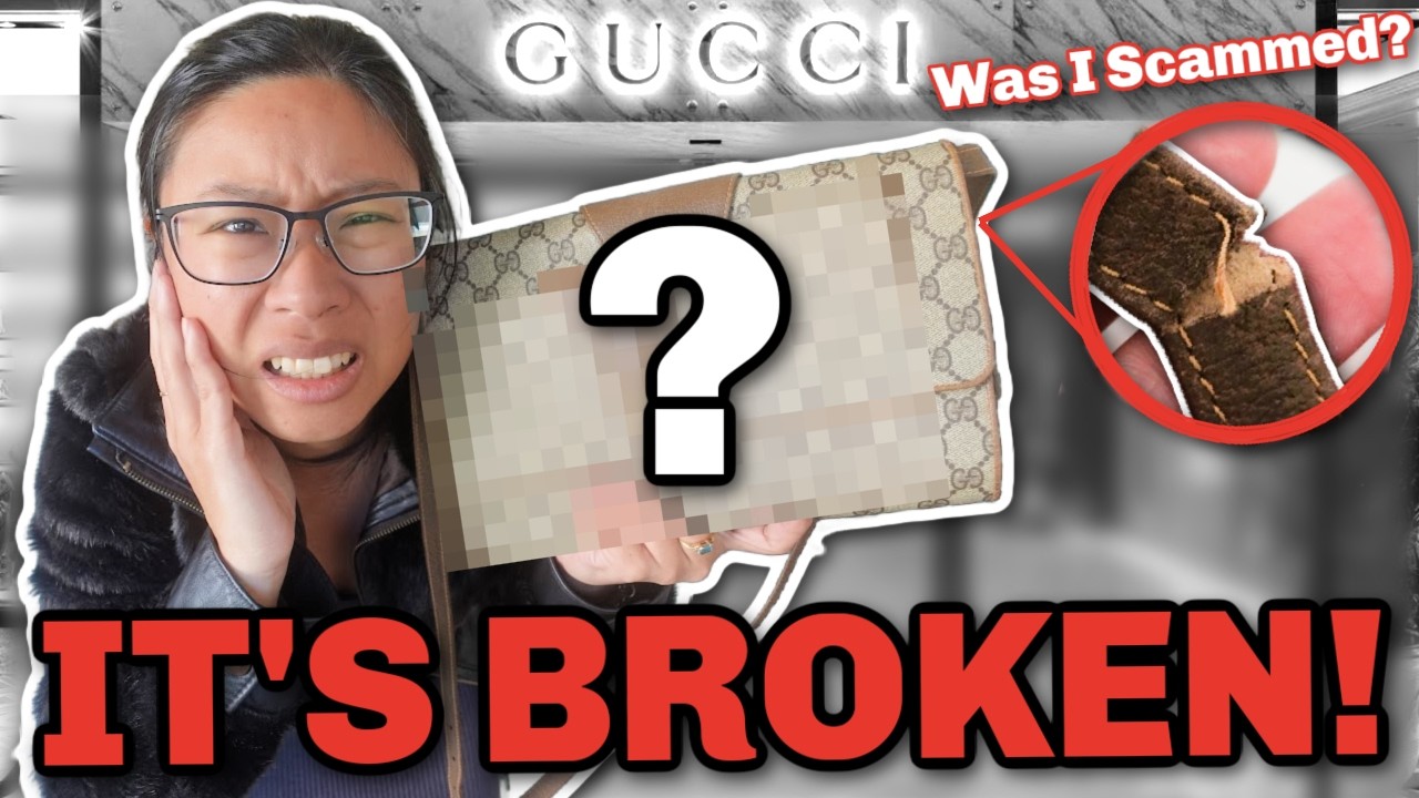 I Bought A BROKEN Vintage Gucci Handbag! (And How I FIXED IT)!