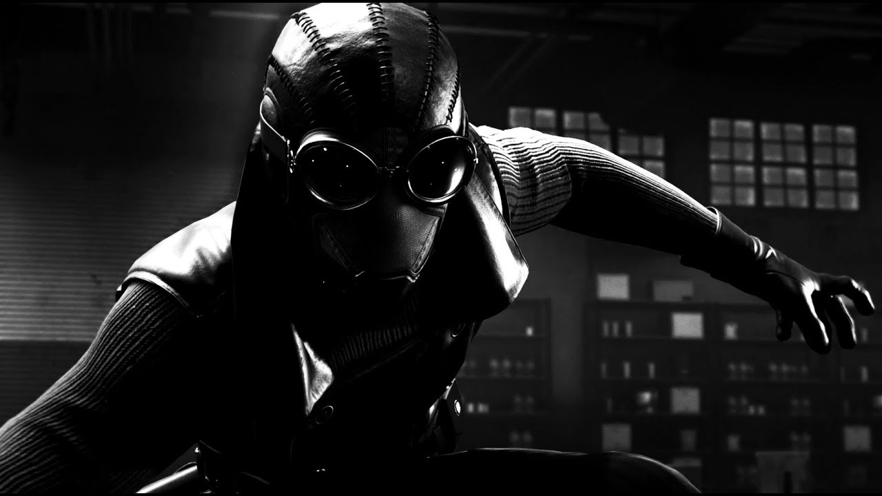 Spider-Man Noir vs Tombstone (Spider-Man Noir Suit Gameplay) - Marvel's Spider-Man [Black and White]