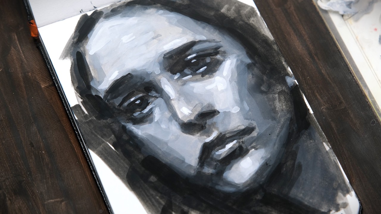 Gouache Portrait Painting | Paint With Me.