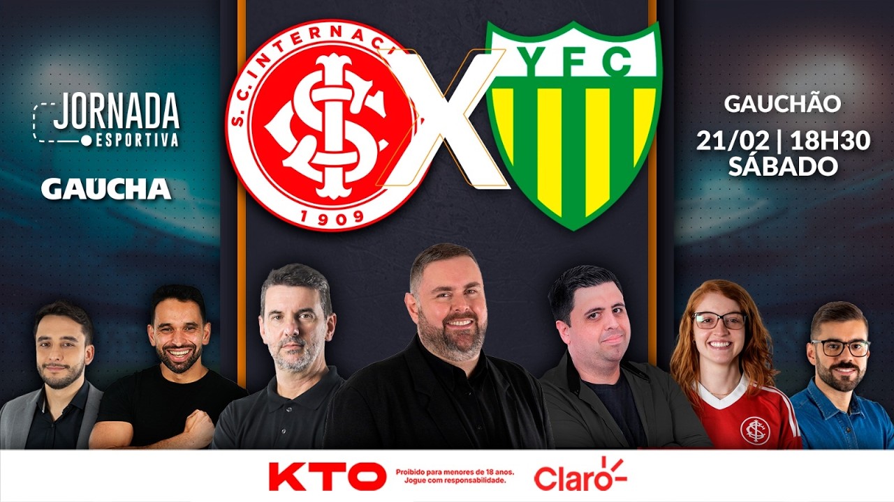 AO VIVO: INTER x YPIRANGA | JOGO DE VOLTA DAS SEMIFINAIS DO GAUCHÃO | JORNADA DIGITAL | 21/02/2026