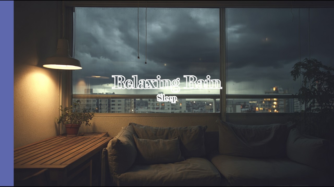 창밖에 내리는 비 조용한 시간🌙🌧️| Quiet Rain Outside the Window | Relax Time_InsomRain🎧