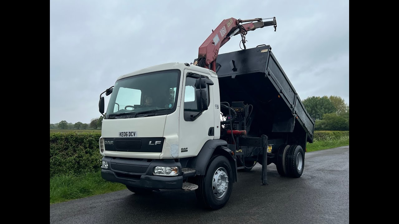 DAF LF 55 180 4 X 2 Tipper With Crane