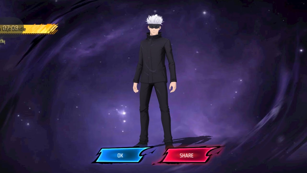 SACANDO LA SKIN DE SATORU GOJO Y LOS PUÑOS DIVERGENTE EN FREE FIRE