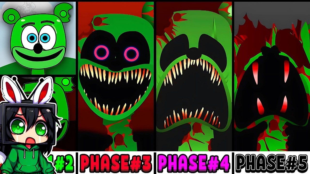 Todas las fases en el nuevo Incredibox Sprunki Oc PHASE 1-5 | Pou & Gummy Bear |sameekg