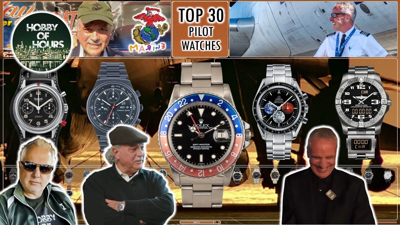 LIVE! Top 30 Pilot Watches With Military Pilots